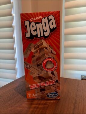 Hasbro Jenga Classic Game - Orange Packaging